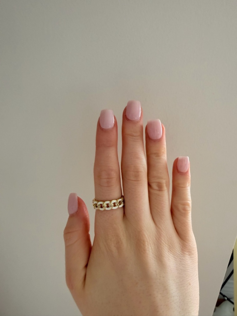 Gold Chain Link Ring - Chunky Band